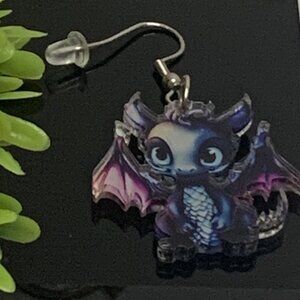 Dragon Earring, Dragon Jewelry, Gift Idea, Cute Earring, Awesome Earring, Funny